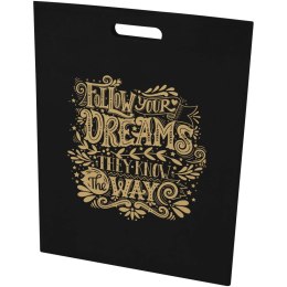 EcoSeal torba na zakupy o pojemności 5 l z włókniny z recyklingu z certyfikatem GRS czarny