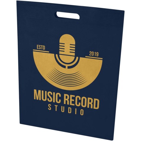 EcoSeal torba na zakupy o pojemności 5 l z włókniny z recyklingu z certyfikatem GRS granatowy