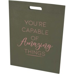 EcoSeal torba na zakupy o pojemności 5 l z włókniny z recyklingu z certyfikatem GRS leśny zielony