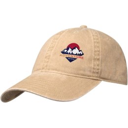 Grafton czapka 6-panelowa z efektem sprania oatmeal