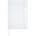 Legato Elegance zestaw notatnik A5 w twardej okładce z piórem kulkowym biały, biały