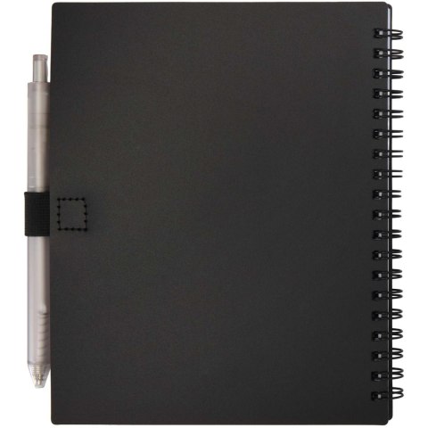 Niove zestaw notatnik w miękkiej okładce z tworzyw sztucznych pochodzących z recyklingu i długopis (niebieski tusz) c