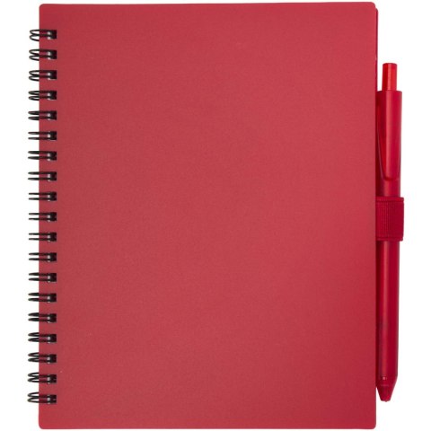 Niove zestaw notatnik w miękkiej okładce z tworzyw sztucznych pochodzących z recyklingu i długopis (niebieski tusz) c