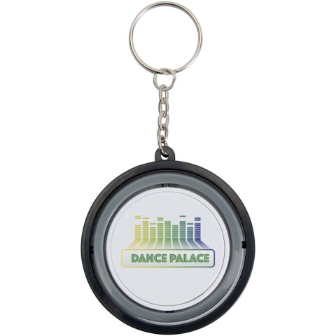 Spinx łańcuch do kluczy z tworzyw sztucznych pochodzących z recyklingu z żyroskopem czarny