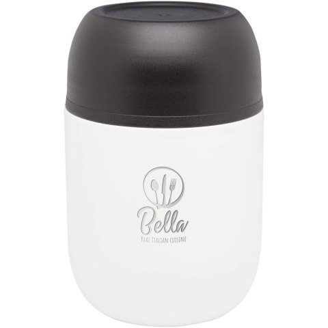 Supo dwuścienny pojemnik śniadaniowy wykonany ze stali nierdzewnej z recyklingu o pojemności 480 ml biały