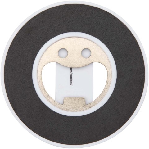 Ain magnetyczny stojak na telefon z tworzyw sztucznych pochodzących z recyklingu z otwieraczem do butelek biały