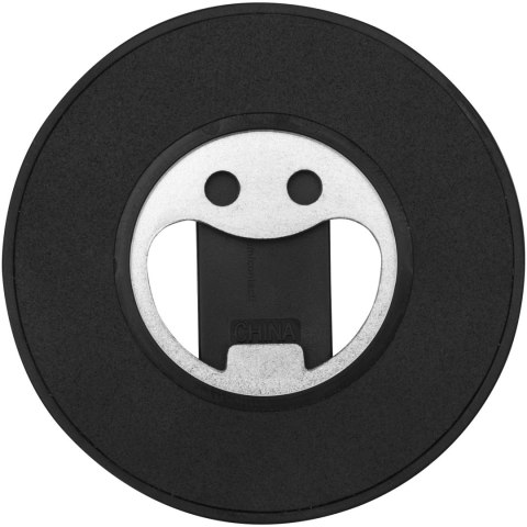 Ain magnetyczny stojak na telefon z tworzyw sztucznych pochodzących z recyklingu z otwieraczem do butelek czarny