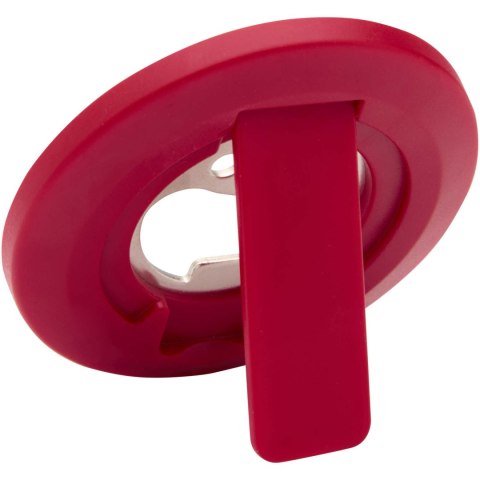 Ain magnetyczny stojak na telefon z tworzyw sztucznych pochodzących z recyklingu z otwieraczem do butelek czerwony