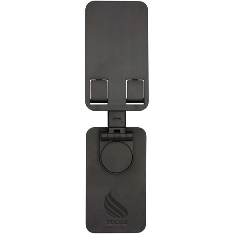 Alhena składany uchwyt na telefon z z tworzyw sztucznych pochodzących z recyklingu z metalową podstawką biurkową czar