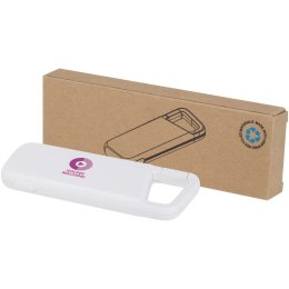 Alkes wodoodporny powerbank z karabińczykiem o pojemności 5000 mAh i mocy 12 W, wykonany z tworzyw sztucznych pochodz