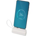 Alnair powerbank o pojemności 5000 mAh i mocy 10 W, wykonany z tworzyw sztucznych pochodzących z recyklingu, z wbudow