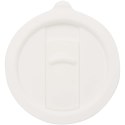 Carter kubek ceramiczny o pojemności 450 ml z plastikową pokrywką biały