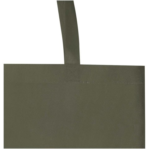 EcoSeal torba na zakupy z dnem wykonana z włókiny z recyklingu z certyfikatem GRS o pojemności 12 l leśny zielony