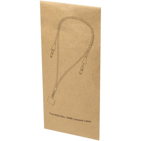 Funi smycz do smartfona z tworzyw sztucznych pochodzących z recyklingu z wbudowaną funkcją synchronizacji danych i ka