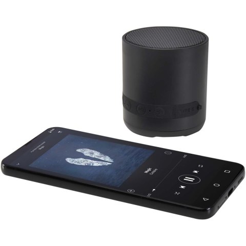 Hunor głośnik bezprzewodowy o mocy 3 W z tworzyw sztucznych pochodzących z recyklingu czarny