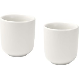 Male filiżanki ceramiczne do espresso o pojemności 90 ml - zestaw 2 sztuk biały
