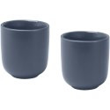 Male filiżanki ceramiczne do espresso o pojemności 90 ml - zestaw 2 sztuk hale blue