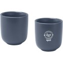 Male filiżanki ceramiczne do espresso o pojemności 90 ml - zestaw 2 sztuk hale blue