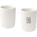 Male kubki ceramiczne o pojemności 350 ml - zestaw 2 sztuk biały