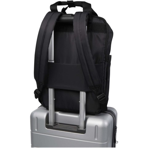 Trip Aware™, plecak na laptopa 14 cali wykonany z materiałów z recyklingu, 9 l czarny