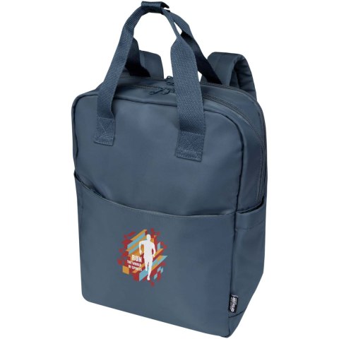 Trip Aware™, plecak na laptopa 14 cali wykonany z materiałów z recyklingu, 9 l hale blue