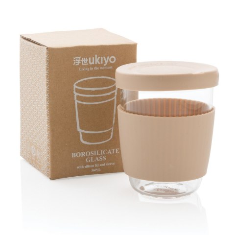 Szklany kubek podróżny Ukiyo 360 ml
