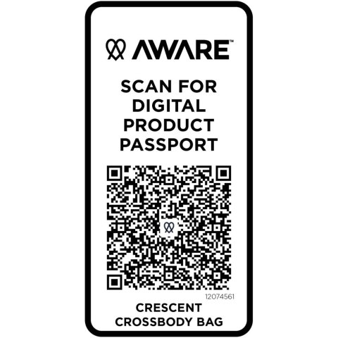 Crescent torba typu crossbody Aware™ z recyklingu o gramaturze 500 g/m² zielony