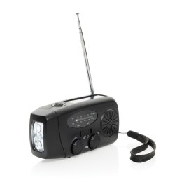 Radio survivalowe AM/FM, power bank 1800 mAh, latarka RescueWave
