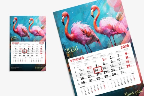 Kalendarz jednodzielny - główka płaska