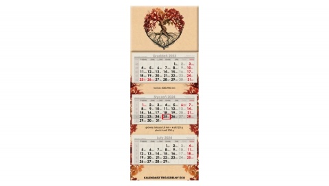 Kalendarz trójdzielny eco