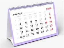 Kalendarze piramidki spiralowane (miesięczne)