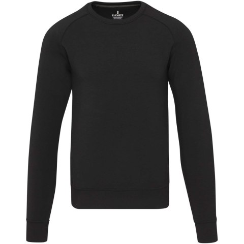 Yukon sweter sportowy typu unisex z dzianiny interlock z okrągłym dekoltem czarny