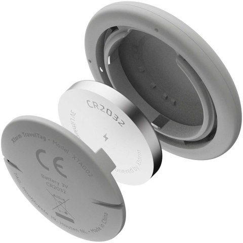 Xtorm XTAG2A zestaw 3 wodoodpornych przywieszek podróżnych ash white melange