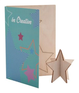 CreaX karta świąteczna, gwiazda