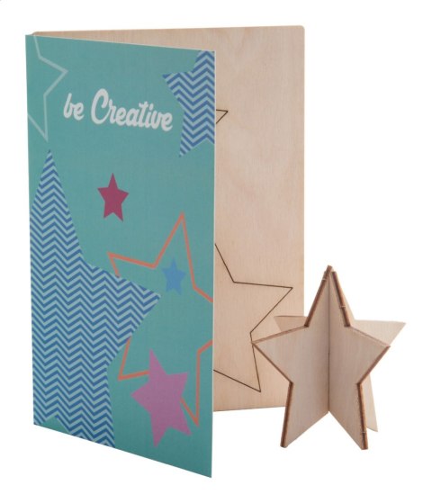 CreaX karta świąteczna, gwiazda