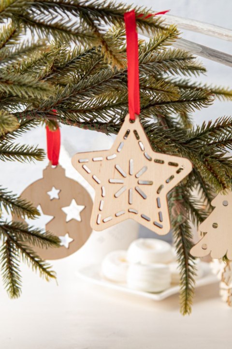 TreeCard Eco karta/kartka świąteczna - gwiazda