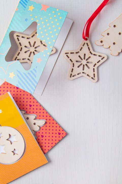 TreeCard karta świąteczna, gwiazda