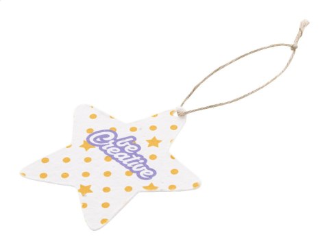 CreaJul Seed niestandardowa ozdoba choinkowa z papieru siewnego, gwiazda