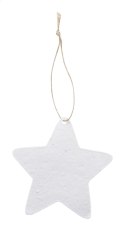 CreaJul Seed niestandardowa ozdoba choinkowa z papieru siewnego, gwiazda