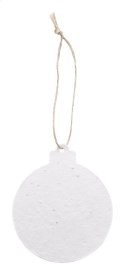 CreaJul Seed niestandardowa ozdoba choinkowa z papieru siewnego, okrągła