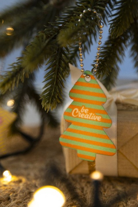 CreaFelt Key Xmas niestandardowy brelok świąteczny, choinka