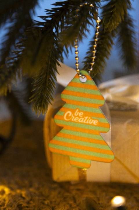 CreaFelt Key Xmas niestandardowy brelok świąteczny, choinka
