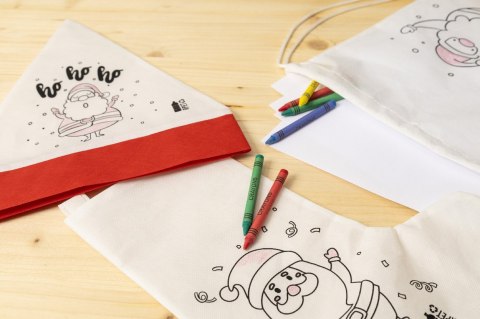 Julfar Gift Skarpeta świąteczna do kolorowania