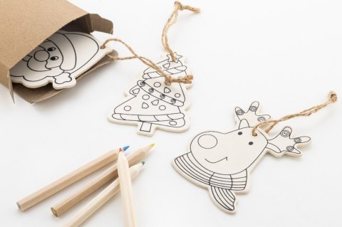 Oppland Ozdoby choinkowe do kolorowania