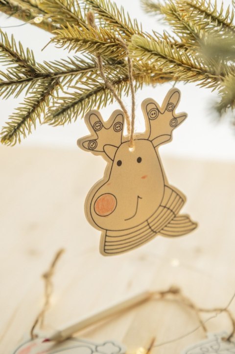 Oppland Ozdoby choinkowe do kolorowania