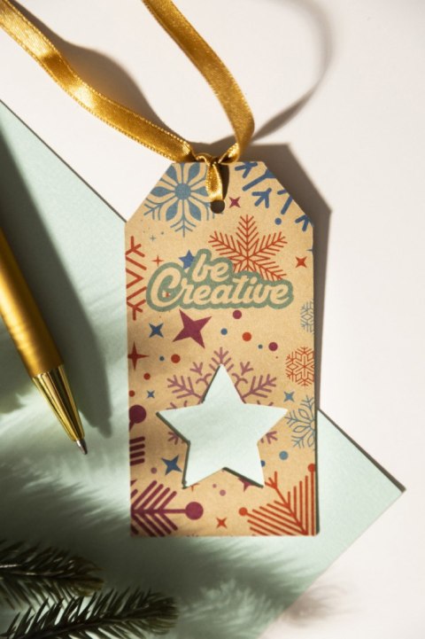 PrinTag Plus Eco niestandardowa zawieszka na prezent, gwiazda