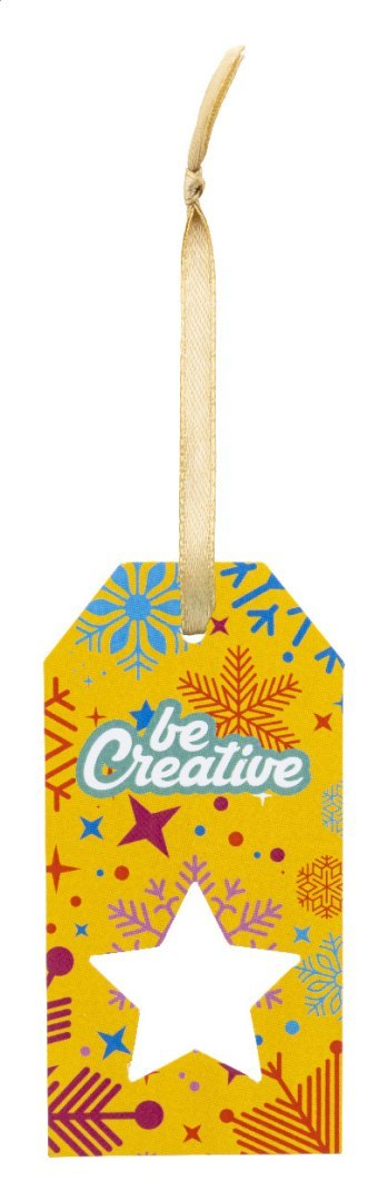 PrinTag Plus niestandardowa zawieszka na prezent, gwiazda