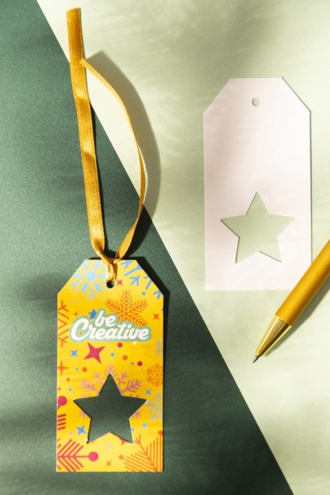 PrinTag Plus niestandardowa zawieszka na prezent, gwiazda