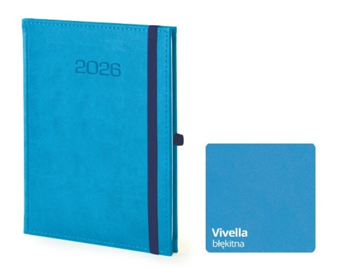Kalendarz książkowy B5 Firmowy z gumką Vivella