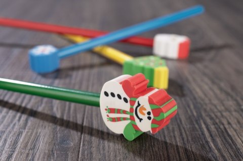 OŁÓWEK z gumką CHRISTMAS - Bałwan